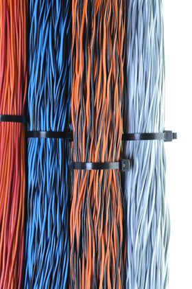 GTSE nylon 6/6 zip ties withstand weather and heavy use.