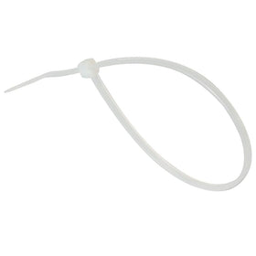 GTSE self-locking 8-inch zip tie securing bundles quickly.