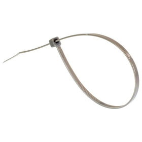 GTSE 12-inch zip tie with silver-gray finish for tidy cable management