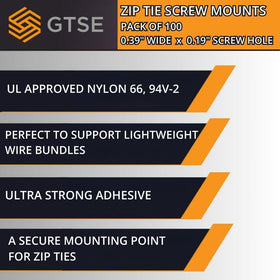 GTSE mounts withstand -40°F to 185°F for versatile environments.