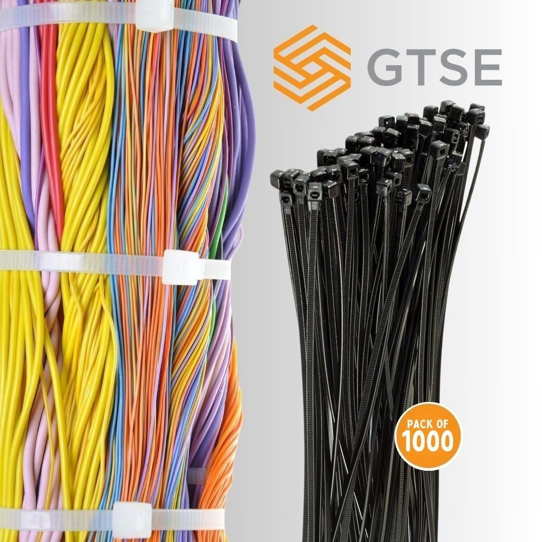 GTSE 50lb strength zip ties ideal for heavy cables.