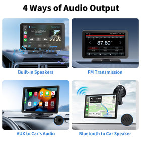 GTVFS built-in speaker and Bluetooth for rich in-car entertainment