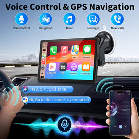GTVFS GPS navigation with voice control keeps routes hands-free on the road