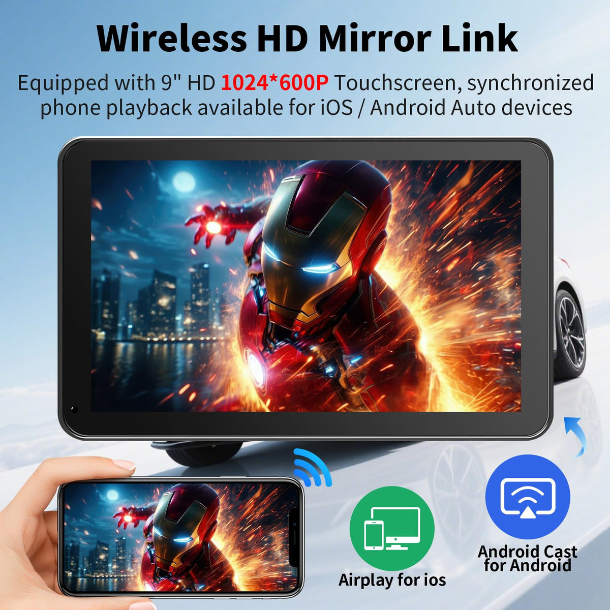 GTVFS mirror link with multiple audio options for flexible listening