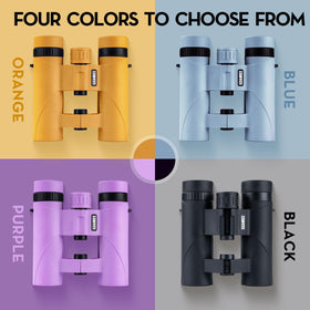 GUANIEE 10x25 Kids Binoculars 10x magnification reveals distant details clearly
