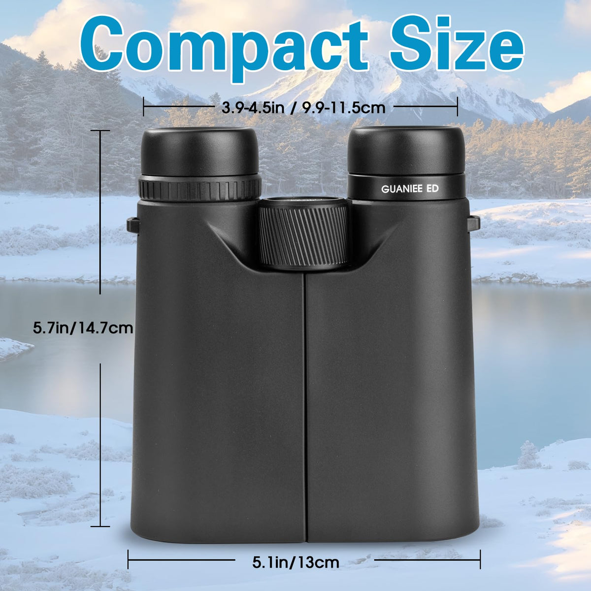 GUANIEE compact binoculars ideal for travel and outdoor adventures.