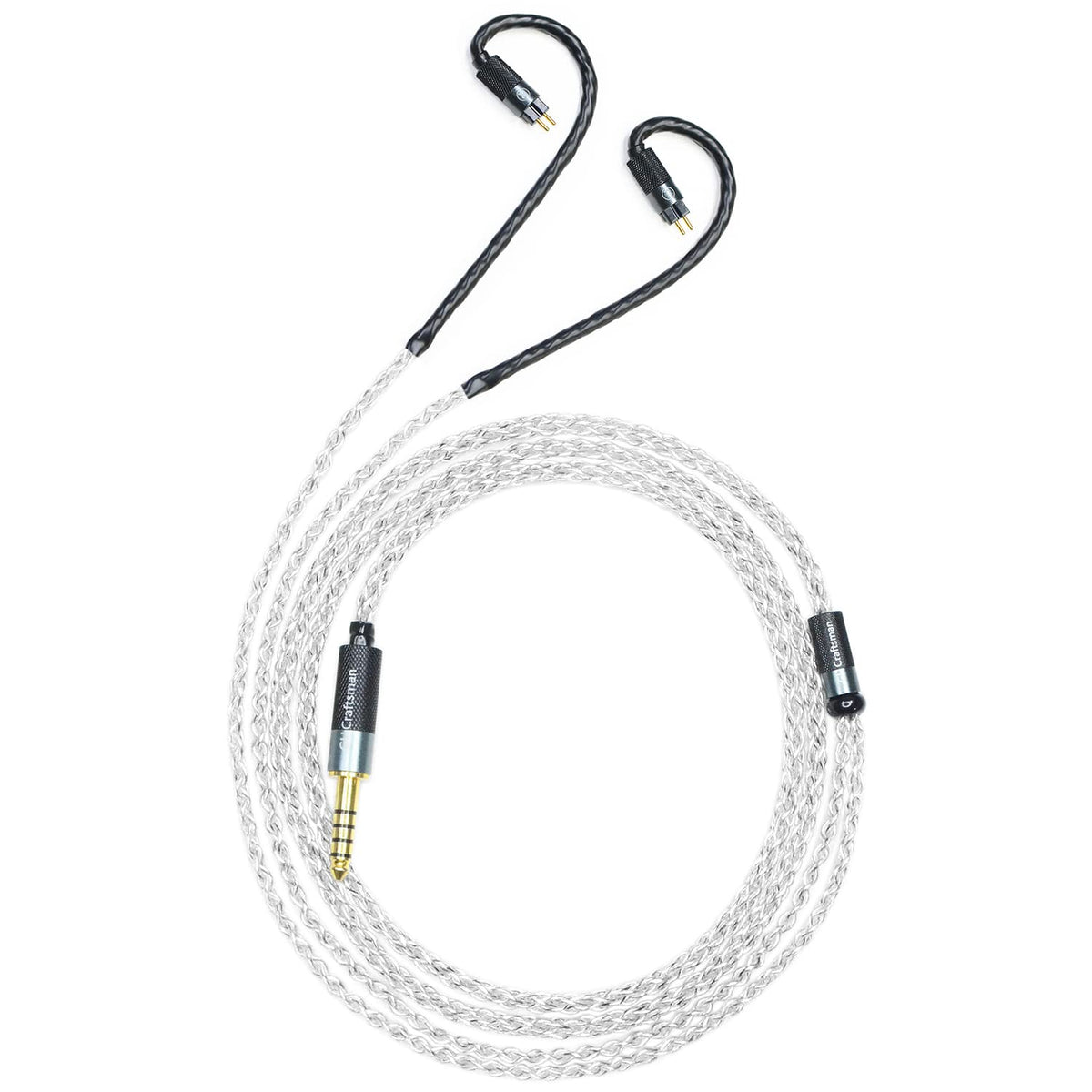 GUCraftsman 0.78mm 2Pin cable closeup shows precise finish for clean connections.