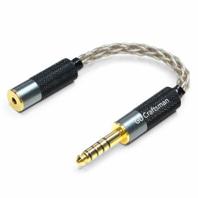 GUCraftsman 4-4mm balanced plug to 2-5mm balanced female adapter for portable audio