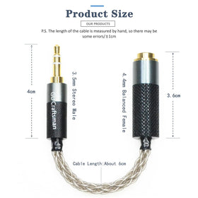 GUCraftsman balanced 4-4mm female jack close-up showing durable construction