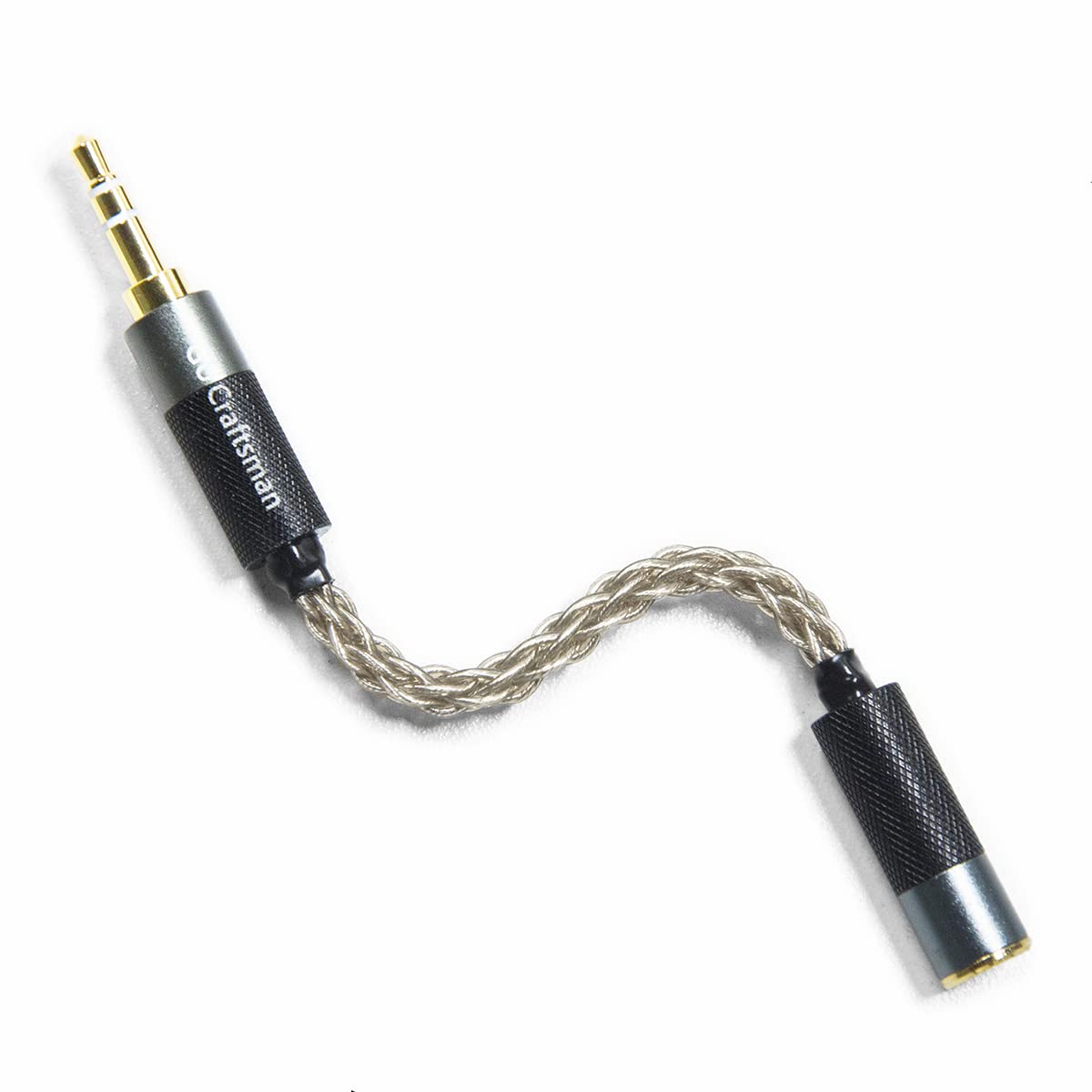 GUCraftsman balanced adapter cable coiled for easy storage and tangle-free use