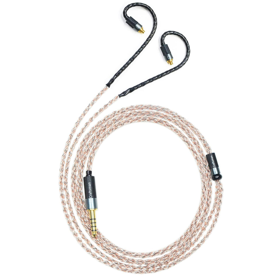 GUCraftsman copper-graphene braid cable for Sennheiser IE200 enhances clarity and detail.