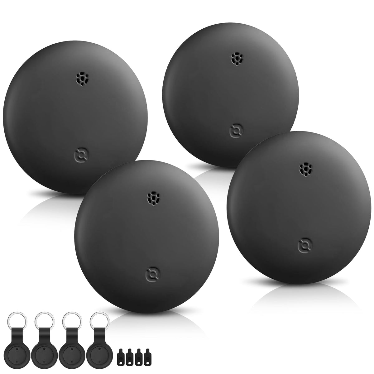 Gudluky Air Tracker Tag 4-Pack pairs with Find My for quick iPhone setup.