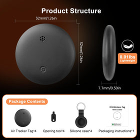 Gudluky Air Tracker Tag ideal as a keychain or luggage tracker.