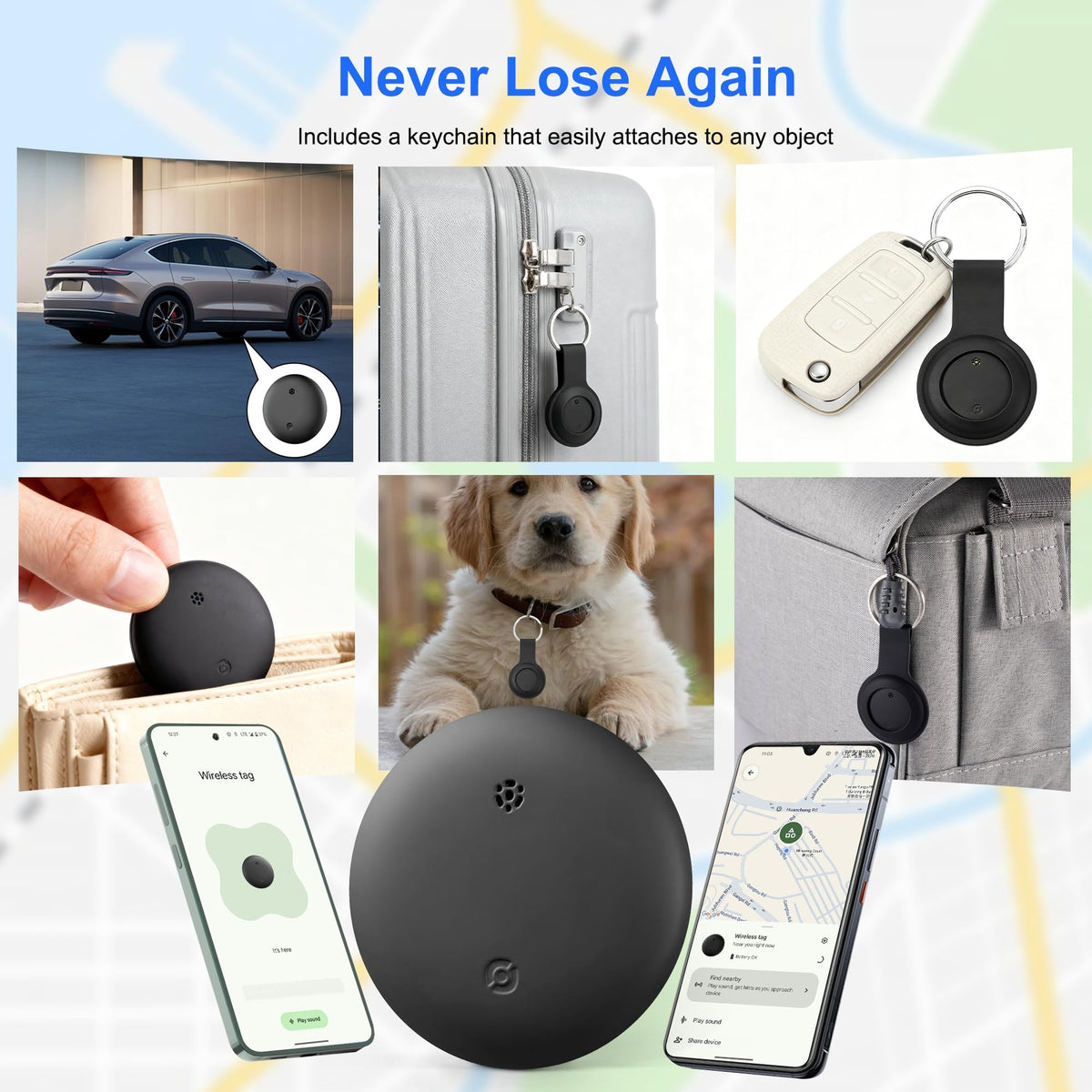 Gudluky Android Tracker Tags battery replacement keeps long-lasting performance