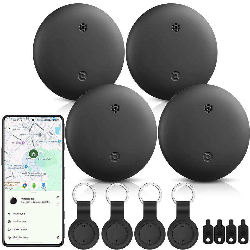 Gudluky Android Tracker Tags box shows easy setup for first use
