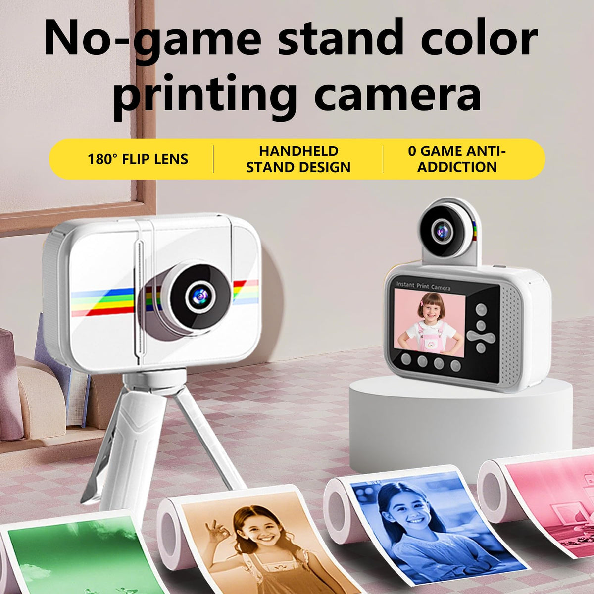 GUEDIEO color print close-up showing vivid instant photo output benefit