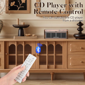 Gueray back panel ports with USB and AUX visible, flexible-connection benefit