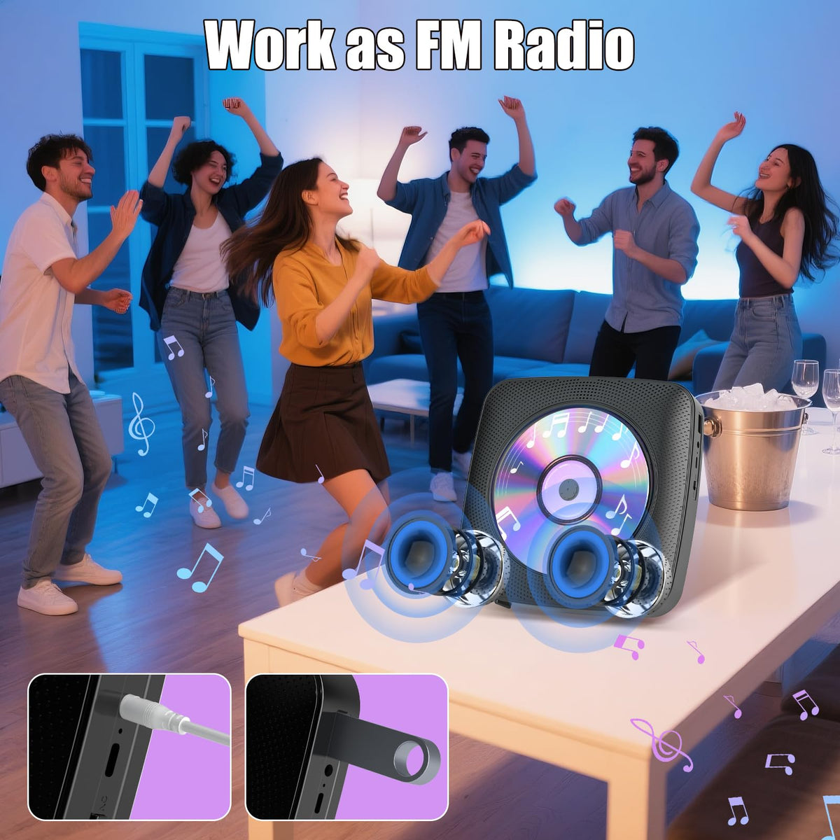 Gueray Bluetooth 5.0 transmitter receiver for wireless connectivity