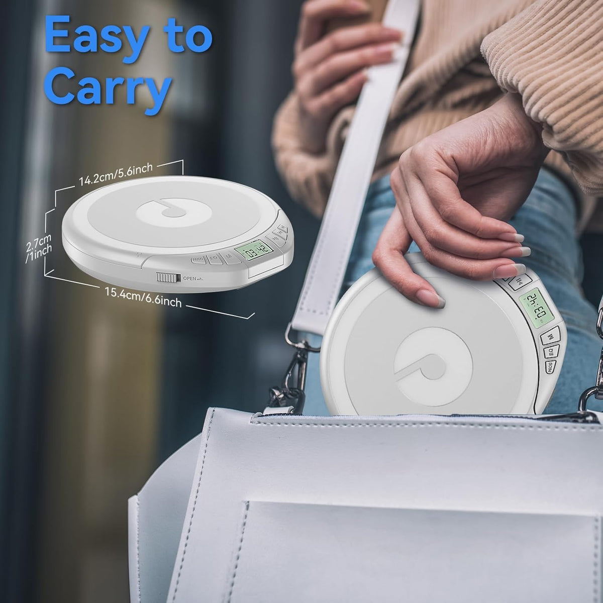 Gueray button controls close-up highlighting PROG and EQ, fast operation benefit