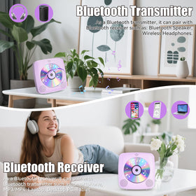 Gueray CD Player desktop stand use for easy table setup.