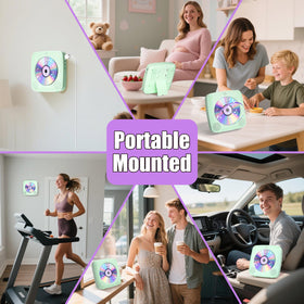 Gueray CD player with removable dust cover keeps discs clean and protected