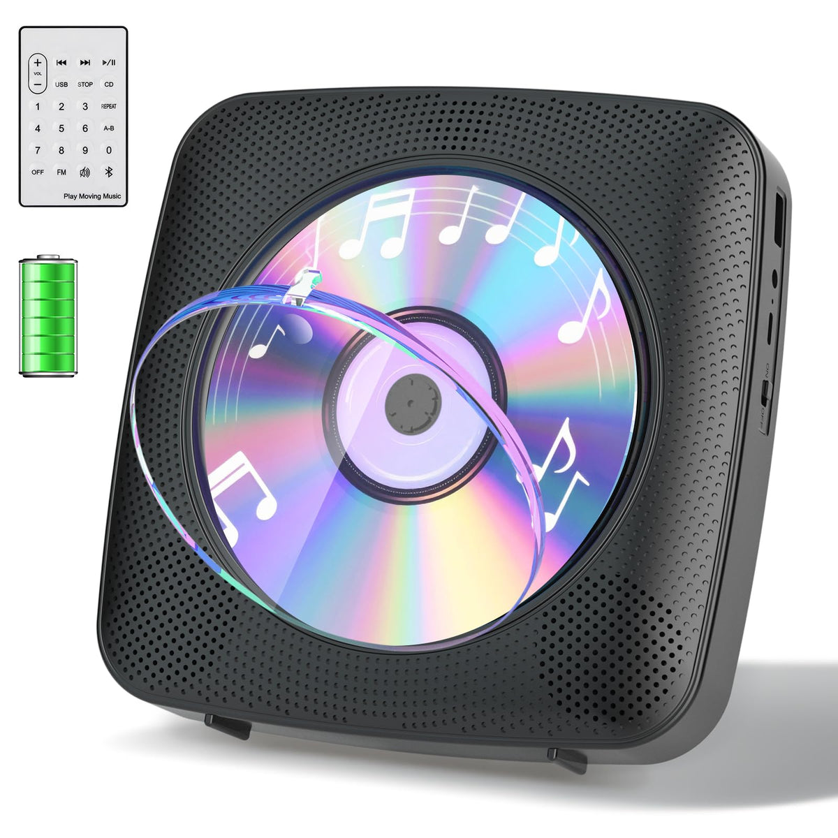 Gueray CD Player portable with Bluetooth for easy on-the-go listening