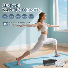 Gueray CD player with included earphones ready for on-the-go listening