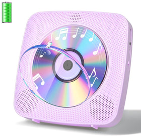 Gueray CD Player wall-mountable front view shows space-saving design.