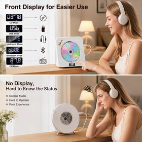 Gueray open CD tray with disc loaded highlighting easy disc playback