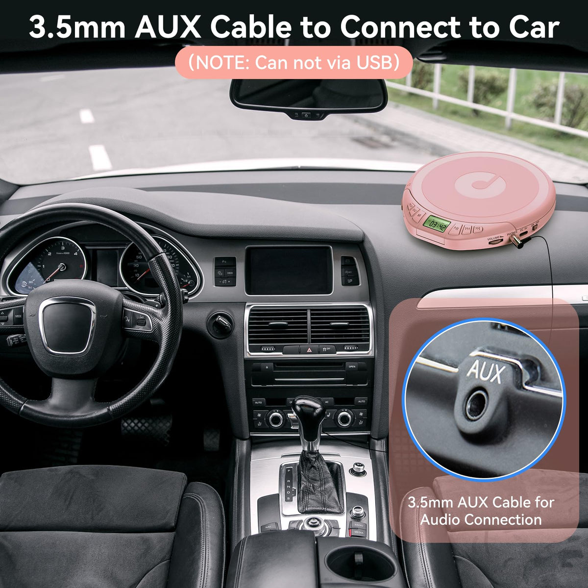 Gueray earphones and cable included for private listening convenience