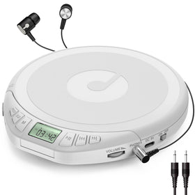 Gueray front view closed Discman showing compact portability and clean design
