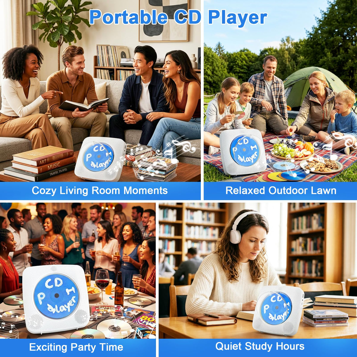 Gueray transmitting audio to Bluetooth headphones for private listening