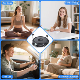 Gueray held in hand to show slim size and travel-friendly convenience