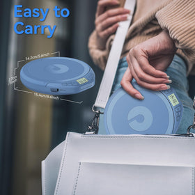 Gueray held in hand to show scale and lightweight design for travel