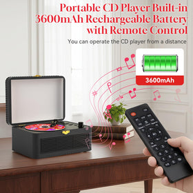 Gueray player in a living room setting illustrating retro decor and everyday listening enjoyment