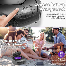 Gueray being used at a picnic showing portability and outdoor enjoyment