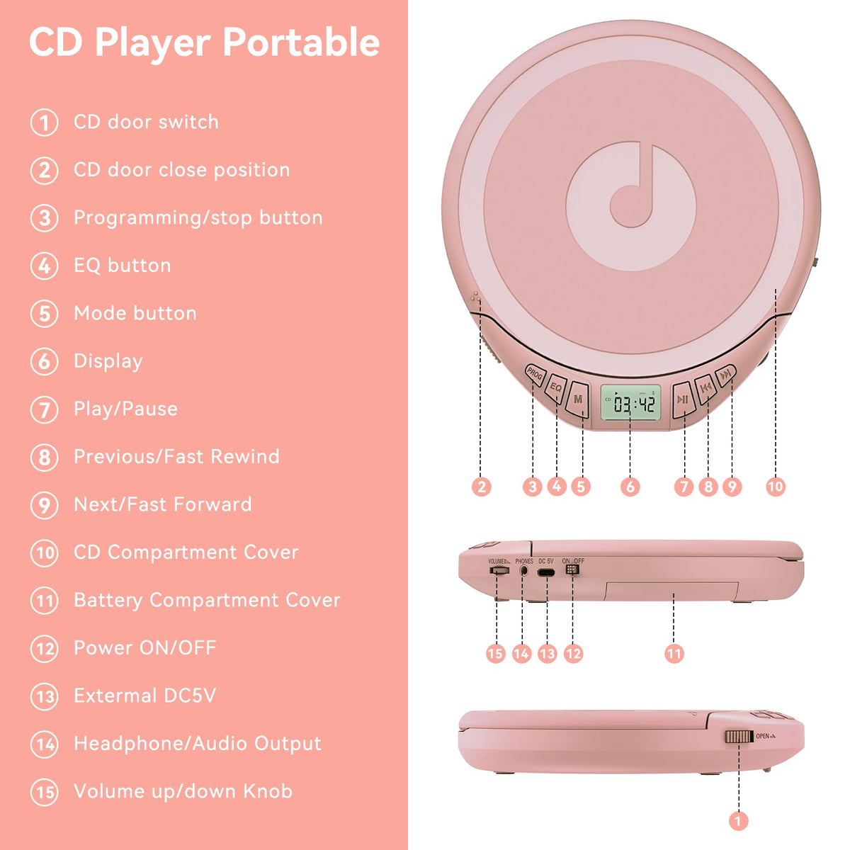 Gueray lifestyle scene reading with player for relaxed music moments