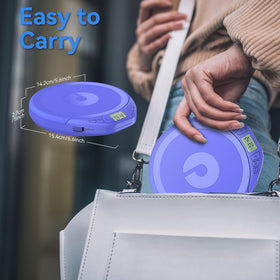 Gueray player held in hand to show scale and portability benefit