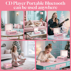Gueray playing CD with display for reliable disc playback