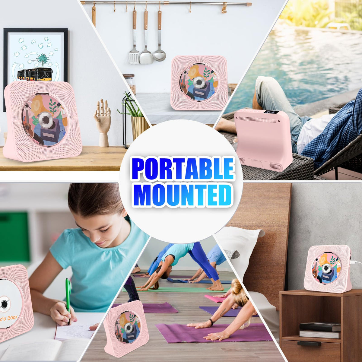 Gueray next to coffee mug to show scale and easy portability at home