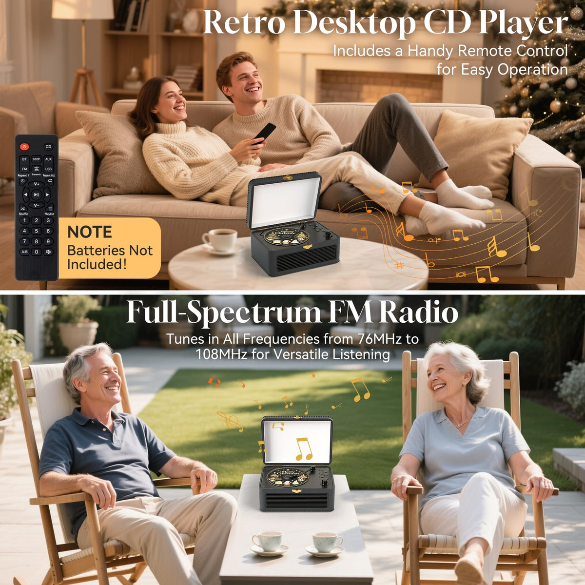 Gueray speaker grille and control buttons detail demonstrating accessible playback controls