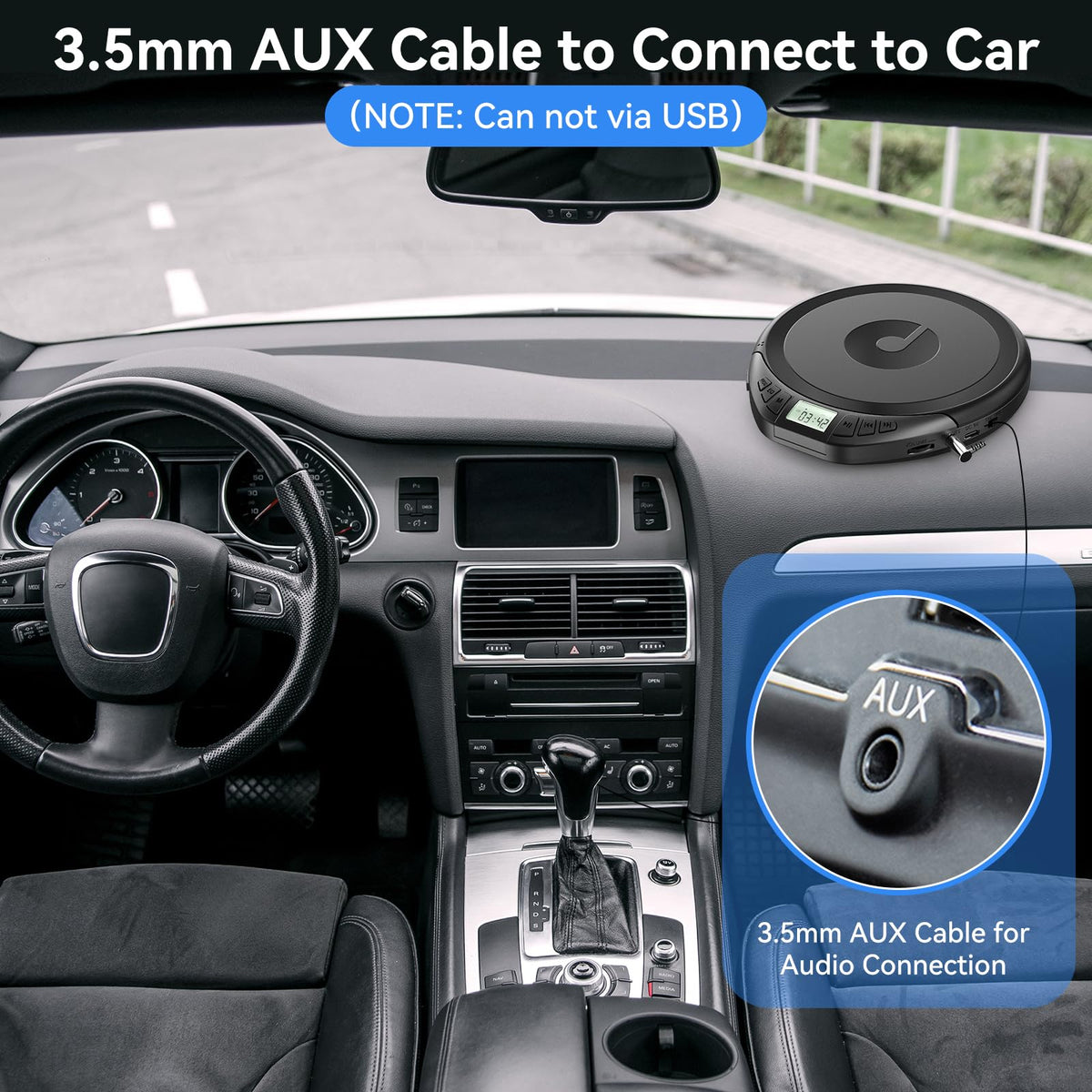 Gueray open top revealing disc tray and secure playback mechanism