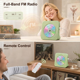 Gueray USB and TF card slots with flash drive inserted, convenient digital playback