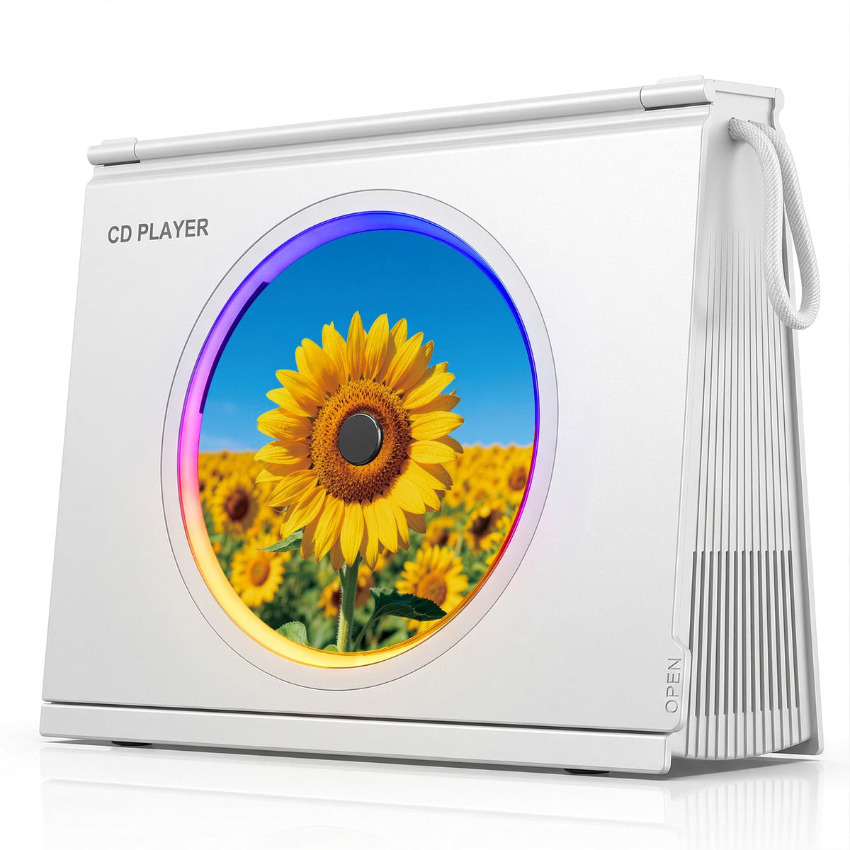 Gueray Y-03 with dynamic mood lighting enhances room ambiance.