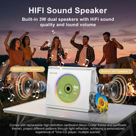 Gueray Y-03 FM radio function covers 76-108 MHz for radio listening.