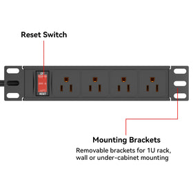 GUITK 6ft cord and grounded plug detail providing flexible placement and secure connection