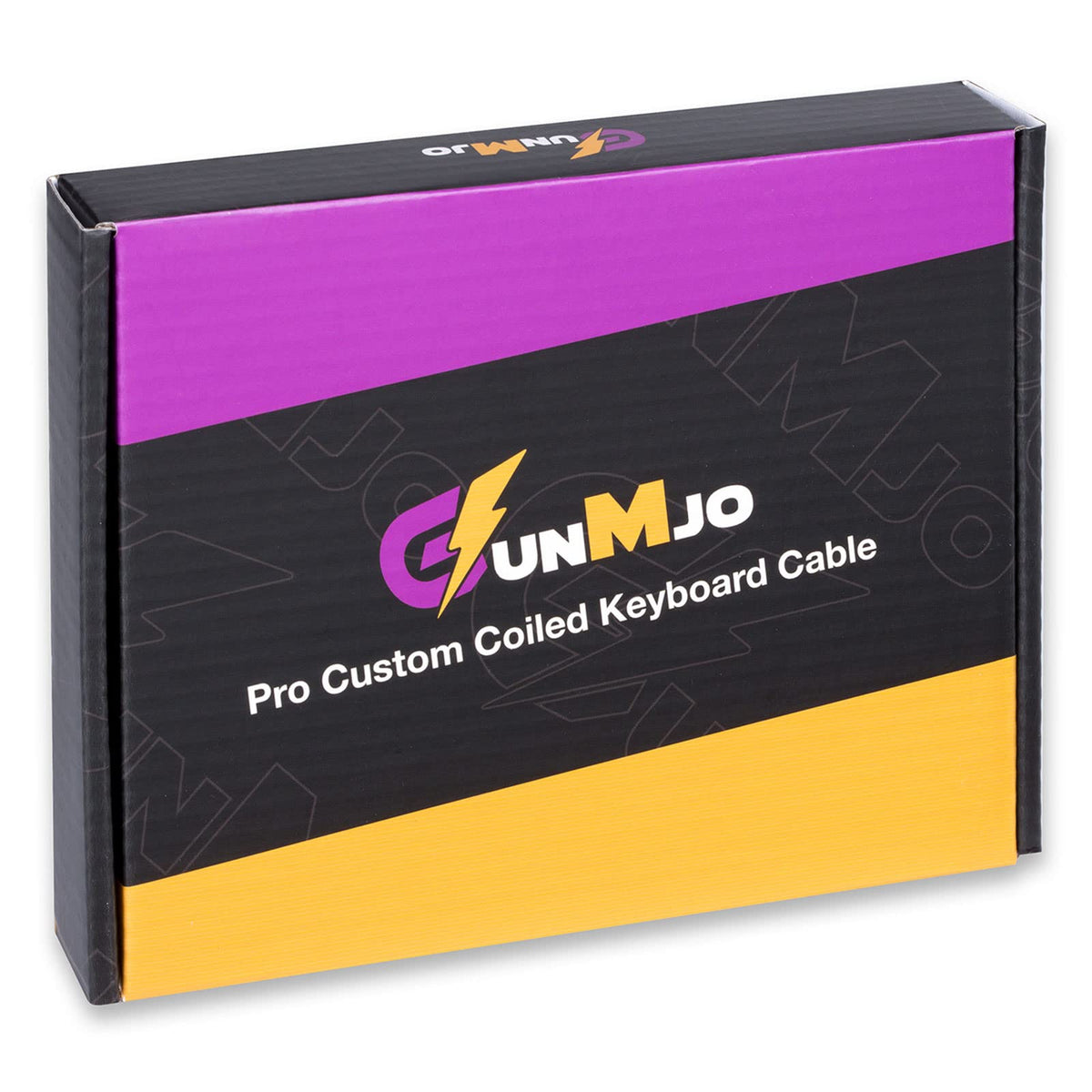 GUNMJO Pro carbon black aesthetic enhances gaming desk visuals.