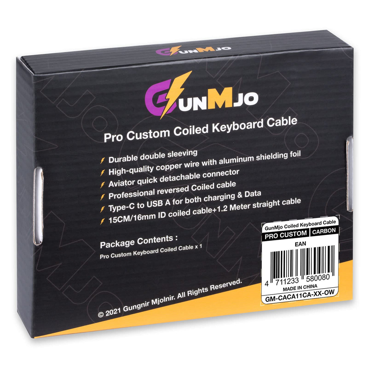 GUNMJO Pro copper wire with aluminum shielding delivers durable performance.