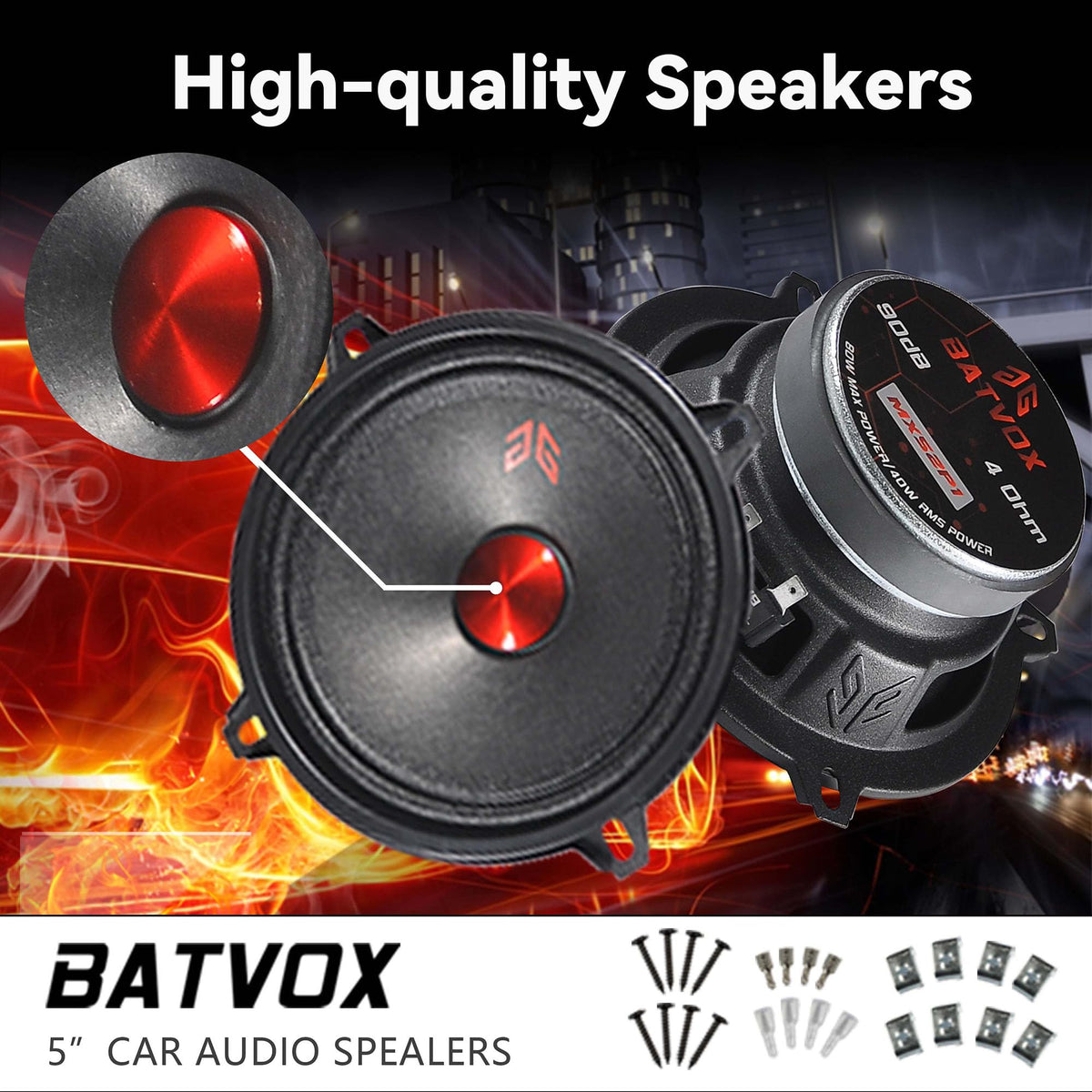 Guooreat MX52P1 red dust-cap detail adds style and performance cues