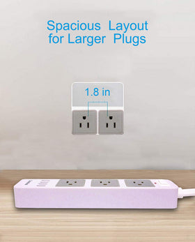 Gutedeal 10ft extension cord for home and office use.